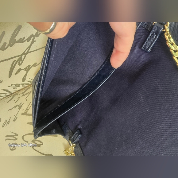 Merona Clutch/shoulder Evening Bag/Wallet with Gold Chain Strap in EUC - Picture 12 of 13